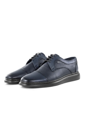 Ducavelli Stern Genuine Leather Men's Casual Classic Shoes Blue