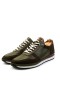Ducavelli Soft Mix Nubuck Genuine Leather Men's Casual Shoes Dark Green