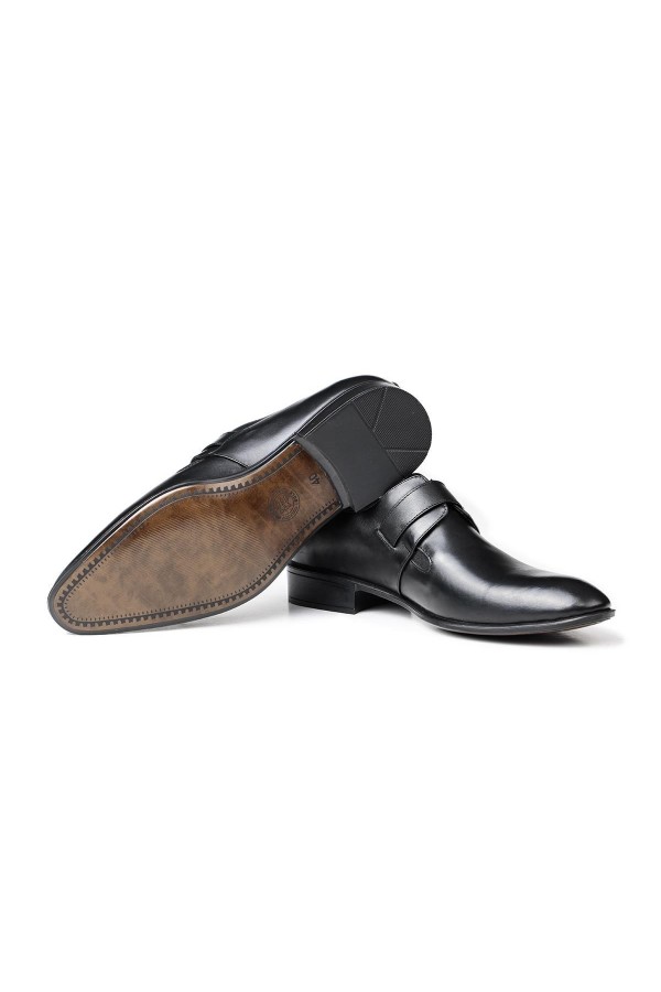 Ducavelli Sharp Genuine Leather Men's Classic Shoes Black