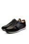Ducavelli Soft Mix Nubuck Genuine Leather Men's Casual Shoes Black