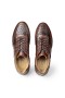 Ducavelli Ostrich Plane Genuine Leather Men's Casual Shoes Brown
