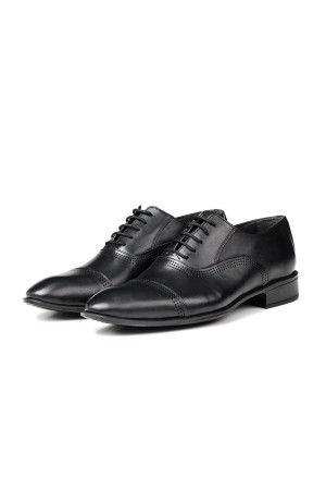 Ducavelli Serious Genuine Leather Men's Classic Shoes Black