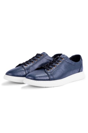 Ducavelli Verano Genuine Leather Men's Casual Shoes Summer Sports Shoes Blue