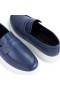 Ducavelli Trim Genuine Leather Men's Casual Shoes Loafer Shoes Blue