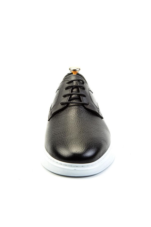 Ducavelli Work Flotter Genuine Leather Men's Casual Shoes Black