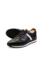 Ducavelli Dynamic Real Leather Casual Shoes Black