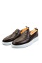 Ducavelli Stamped Flotter Genuine Leather Men's Casual Shoes Brown