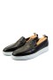Ducavelli Stamped Flotter Genuine Leather Men's Casual Shoes Black
