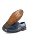 Ducavelli Pierro Genuine Leather Men's Classic Shoes, Derby Classic Shoes Blue