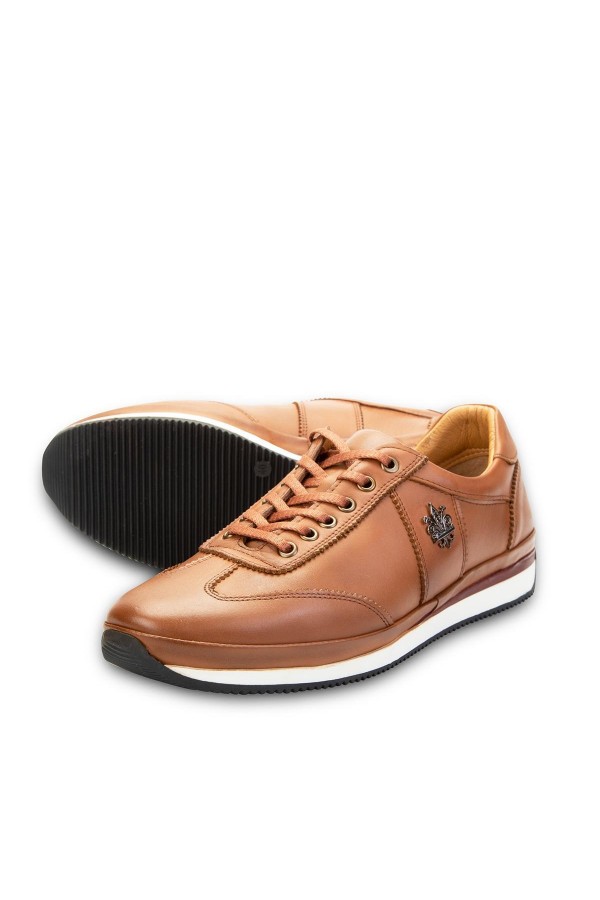 Ducavelli Royale Genuine Leather Men's Casual Shoes Brown