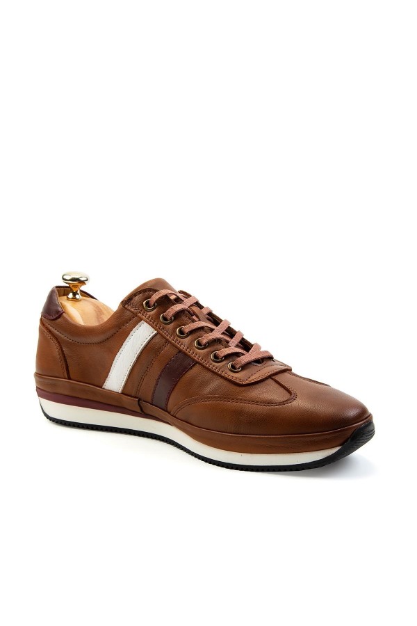 Ducavelli Dynamic Real Leather Casual Shoes Brown