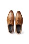 Ducavelli Croco Genuine Leather Classic Shoes Light Brown