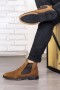 Ducavelli York Genuine Leather Suede Non-Slip Sole Chelsea Casual Boots Light Brown