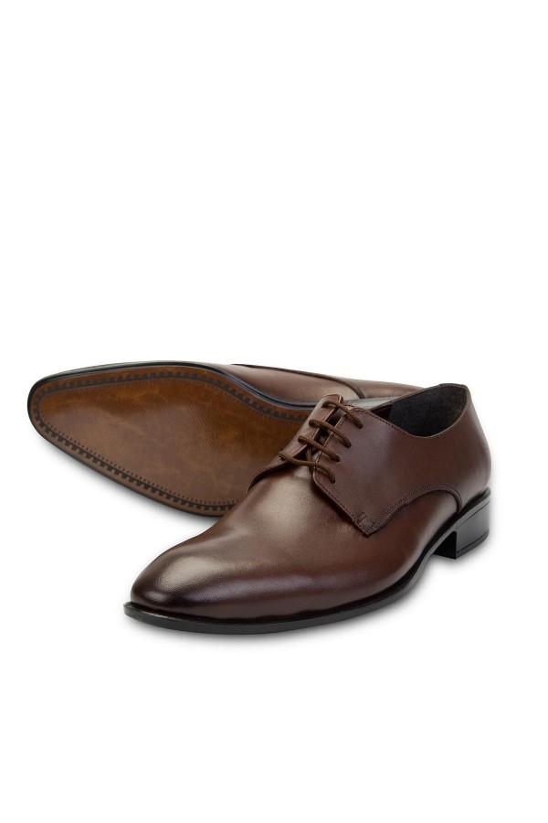 Ducavelli Suit Genuine Leather Men's Classic Shoes Brown