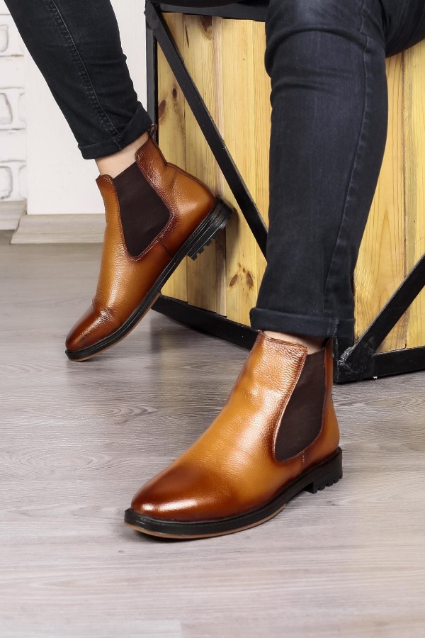 Ducavelli Edinburg Genuine Leather Boots Brown