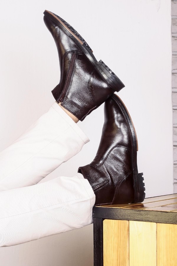 Ducavelli Bristol Genuine Leather Boots Brown