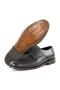 Ducavelli Pierro Genuine Leather Men's Classic Shoes, Derby Classic Shoes Black