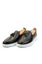 Ducavelli Fringe Genuine Leather Men's Casual Shoes Black