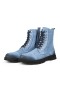 Ducavelli Military Genuine Leather Anti-Slip Sole Lace-Up Long Suede Boots Postal Blue