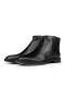 Ducavelli Ely Genuine Leather Non-Slip Sole Chelsea Casual Boots Black