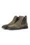Ducavelli York Genuine Leather Suede Non-Slip Sole Chelsea Casual Boots Dark Green