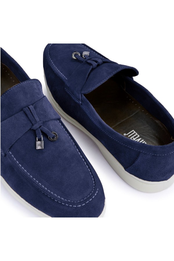 Ducavelli Cerrar Genuine Leather Casual Shoes Blue