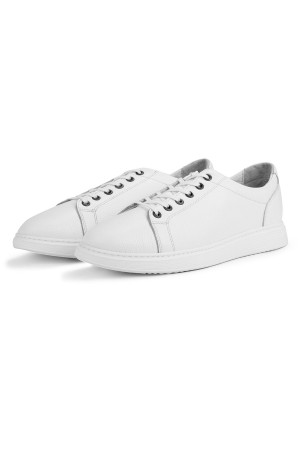 Ducavelli Verano Genuine Leather Men's Casual Shoes Summer Sports Shoes White