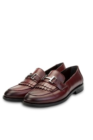 Ducavelli Legion Genuine Leather Men's Classic Shoes Burgundy