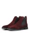 Ducavelli York Genuine Leather Suede Non-Slip Sole Chelsea Casual Boots Burgundy