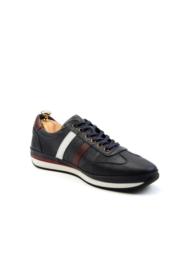Ducavelli Dynamic Real Leather Casual Shoes Blue