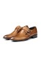 Ducavelli Sharp Genuine Leather Men's Classic Shoes Light Brown